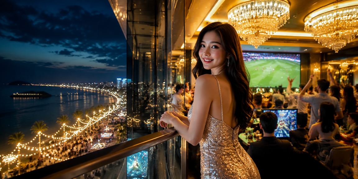 Người chơi esports và cá cược thể thao tại bãi biển Phú Quốc
